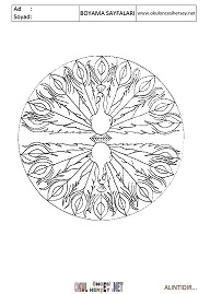 Mandala boyama sayfaları